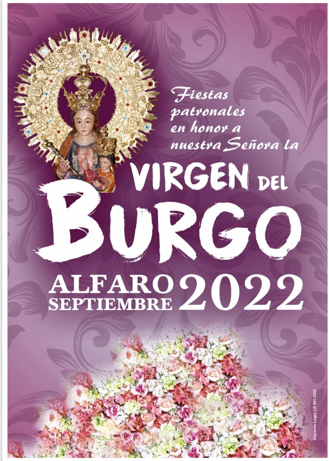 Fiestas patronales en honor a Nuestra Señora la Virgen del Burgo 2022 Alfaro